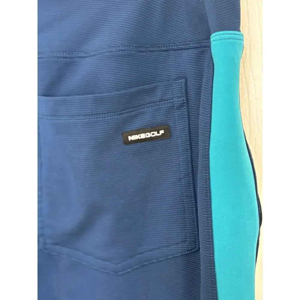 Nike Golf Tour Performance Dri-Fit Blue Golf Skort M Pickleball Tennis Pockets